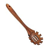 Spaghettiheber – Holzlöffel zum Kochen | Küchenutensilien | 32,6 cm Küchen-Nudellöffel-Server...