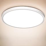 Deckenlampe LED Deckenleuchte Flach 18W - Weiß 4000K 1600LM IP44 Modern Ultra Dünn LED Badezimmer...