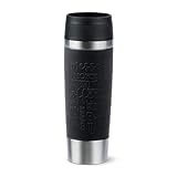 Emsa N20220 Travel Mug Classic Isolierbecher 0,5 Liter, neuer Komfort-Schraubverschluss, Edelstahl,...