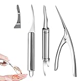 3-teiliges Multifunktionales Garnelenset, 5-In-1-Multifunktionales Garnelenschnur, Edelstahl Shrimp...