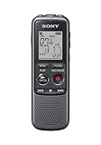 Sony ICD-PX240 digitales Diktiergerät 4GB (MP3, Kopfhöreranschluss, integriertes Mono-Mikrofon mit...