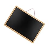 TOGEVAL Doppelseitige Holz kreidetafel mit Aufhängeschnur Tragbare Schwarze Magnettafel zum...