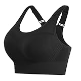 Litherday Sport BH Damen Push Up Sports Bra Starker Halt Sport BH Ohne Buegel mit Abnehmbar...