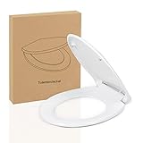 Premium Toilettendeckel mit Absenkautomatik, antibakteriell WC-Sitz mit Quick Release Funktion...