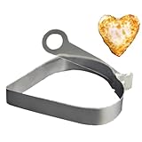 dewdat Eierringe Für Grillplatte,Herzförmige Eierform Aus Edelstahl Mit Griff,Küchenzubehör Für...