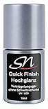 SN Nageldesign Quick Finish Hochglanz Versiegelungsgel ohne Schwitzschicht High Gloss UV & LED Flex...