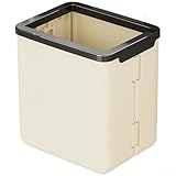 Wandmontierter Abfalleimer, hängender Mülleimer mit Deckel, Küche, Komposteimer, Abfalleimer für...