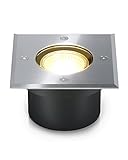 lambado® LED Bodenstrahler flach für Aussen IP67 - Wasserdicht & Befahrbar inkl. 5W Strahler...