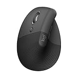 Logitech Wireless Ergonomical Mouse - Left Handed, Bluetooth, Grau, Linkshänder