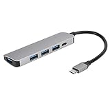ASHATA USB C-Adapter, Typ C-Dockingstation Multifunktionskonverter Expander USB3.0 PD-Netzteil,...