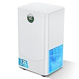 Zeilako Luftentfeuchter 12L/Tag, mit Feuchtigkeitssensor und LED Display, 24-Stunden-Timer, 3...
