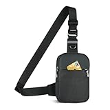 Sling Chest Crossbody Bag, Wasserdicht Umhängetasche Brusttasche Schultertasche Herren Damen -...