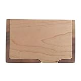 YEJBBUC Visitenkartenhalter aus Holz, schlicht, schlank, Kreditkarten-Organizer, Namenskartenhalter