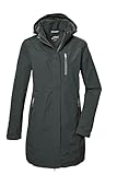 killtec Damen Funktionsparka/Parka mit abzippbarer Kapuze KOS 30 WMN PRK, dunkelgrün, 42, 42918-000