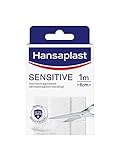 Hansaplast Sensitive Pflaster (1 m x 6 cm), zuschneidbare und hautfreundliche Wundpflaster mit...