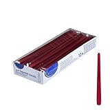 DeinPack 10 Spitzkerzen HORECA - Bordeaux - Dekorative Haushaltkerzen - Adventskerzen - Brenndauer 8...