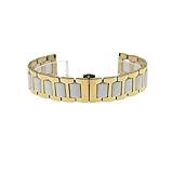 JQQJZLC 12 14 16 18 20 22mm Frauen Keramikuhr Weiche Glatte Füllung Multi-Design-Uhrband Edelstahl...