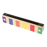 Beaupretty Holzmundharmonika Doppelreihe Anfängerfreundliches Musikinstrument für Jungen und...