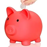 L&W Luck Sparschwein Glücksschwein, Bruchsicheres Spardose, Münzen, Kleingeld,für Hochzeit,...