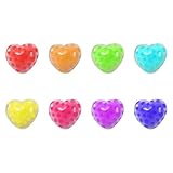 MaNeaz 8 Stücks Herzform Perle Stressball zum Kneten Squishy Stressball Quetschball Stressball...