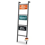 Gardissimo Handtuchhalter Deluxe Stehend aus Schwarz Metall Handtuchleiter für Dekoratives...