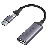 AXFEE Video Capture Card, HDMI auf USB A/C Capture Karte, 4K HDMI USB 3.0 1080P Video Grabber für...