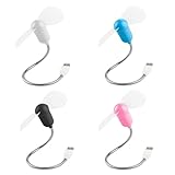 Cerioll Mini Lüfter,Flexibler Lüfter,Mini USB Ventilator,USB Ventilator Mit Flexiblem Hals,Faltbar...