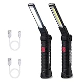 Tolesum LED Arbeitsleuchte Werkstattlampe,Zusammenklappbare,Wiederaufladbare USB-Taschenlampe mit 5...