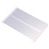 100 * 60 * 10 mm DIY -Kühler Aluminiumgrillform Kühlkörper für IC -LED -Leistungstransistor