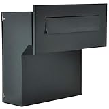 Moderner Unterputz Briefkasten C4-Format 19 bis 26 cm 3 Schlüssel Einbaubriefkasten...