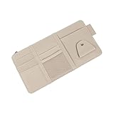 NONGYU Universeller Auto-Visier-Organizer, mehrlagige Aufbewahrungstaschen, Brillenclip für...