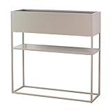 osoltus Raumteiler Cube Regal Sideboard (Hellgrau Pflanzkasten)