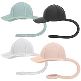 VANZACK 4 Stück Teiliges Silikon Strohhalm Abdeckkappen Kleine Wiederverwendbare Staubschutz Kappen...