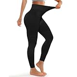 Anti Cellulite Leggings, Sportleggings Po Push Up für Damen, Leggings Damen Blickdicht Kompressions...