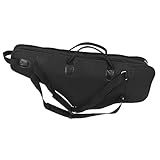 minkissy Tragbare Altsaxophon Tasche mit Dicker Polsterung Stoßfestem Oxford Material Verstellbaren...