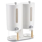 Reis-/Müsli-Spender mit Doppelpackung, transparent, 5 kg, für Reis, Müsli, Behälter, Esszimmer,...