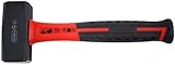 Connex Fäustel 1000g Glasfaserstiel 2K-Gr. - Rot/Schwarz - Zwei-Komponentengriff - mit...