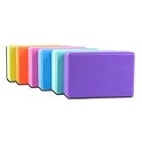 Abaodam 6 Stück Teiliges EVA Yoga Block Hochdichtes Trainingshilfsmittel für Yoga Rutschfestes...