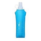 Zelvot Laufweste Soft Flask, BPA-frei 500ml TPUFaltbare Trinkflasche für Trinkrucksack, Leichte...