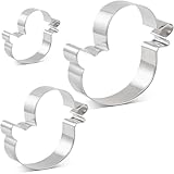 CHUNZAI Ausstechformen-Set mit Entenmotiv, 3 Größen: 13 cm, 9,1 cm, 5,6 cm