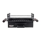 RUECAB - Holzkohlegrills - Einbaugrill für 4/6 Gedecke - Grillset 4/6 Besteck - Einbaumaße: 44 x...
