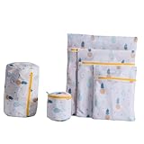 Homoyoyo Feiner Mesh Wäschebeutel mit Reißverschluss Schützende Beutel für Waschmaschine...