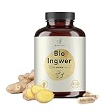 BIONUTRA® Ingwer Kapseln Bio (270 x 600 mg), deutsche Herstellung, 9-Monatspackung,...