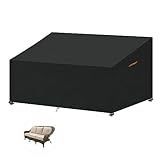 SanGlory Gartencouch Abdeckung für 2-3 Sitzer Loungesofa Outdoor Lounge Abdeckung Rattansofa...