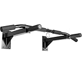 LUXTRI Klimmzugstange zur Wandmontage bis 200 kg, Klimmzug Stange aus Stahl mit gepolsterten...