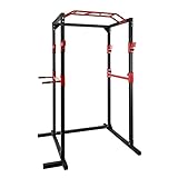 Ultrasport Unisex-Adult Power Rack Basic, Rot/Schwarz