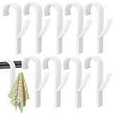 Gimnpyp 15 Stk Haken für Rundheizkörper Weiß Heizkörperhaken ABS Handtuchhaken Heizung...