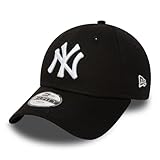 New Era Kinder Jungen Cap Mütze Mlb Basic 9 Forty Adjustable Baseballkappe, Black/ White,...