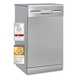 Exquisit Geschirrspüler GSP59109-030E silber | Spülmaschine 45 cm | Power+ | ECO Modus |...