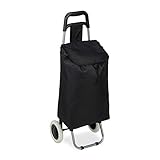 Relaxdays Einkaufstrolley klappbar, Abnehmbare Tasche 28 L, Einkaufswagen mit Rollen HxBxT: 92,5 x...